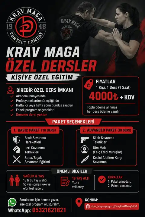 Krav Maga özel ders içeriği