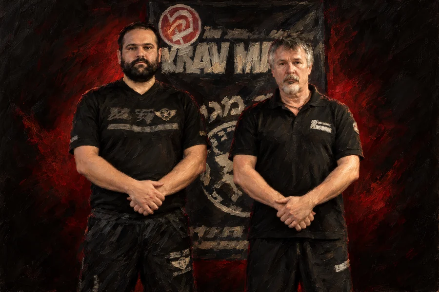 Bülent Çetin ve Alain Cohen Krav Maga Federasyonu KMF çalışması