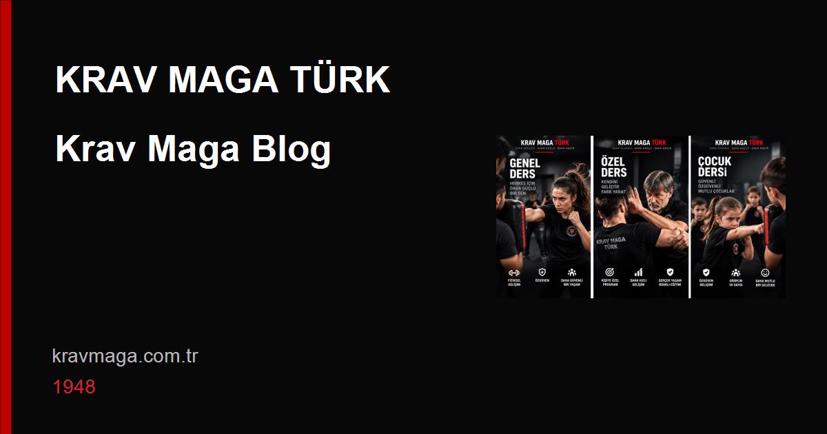 Krav Maga Türk Blog siyah-kırmızı marka görseli